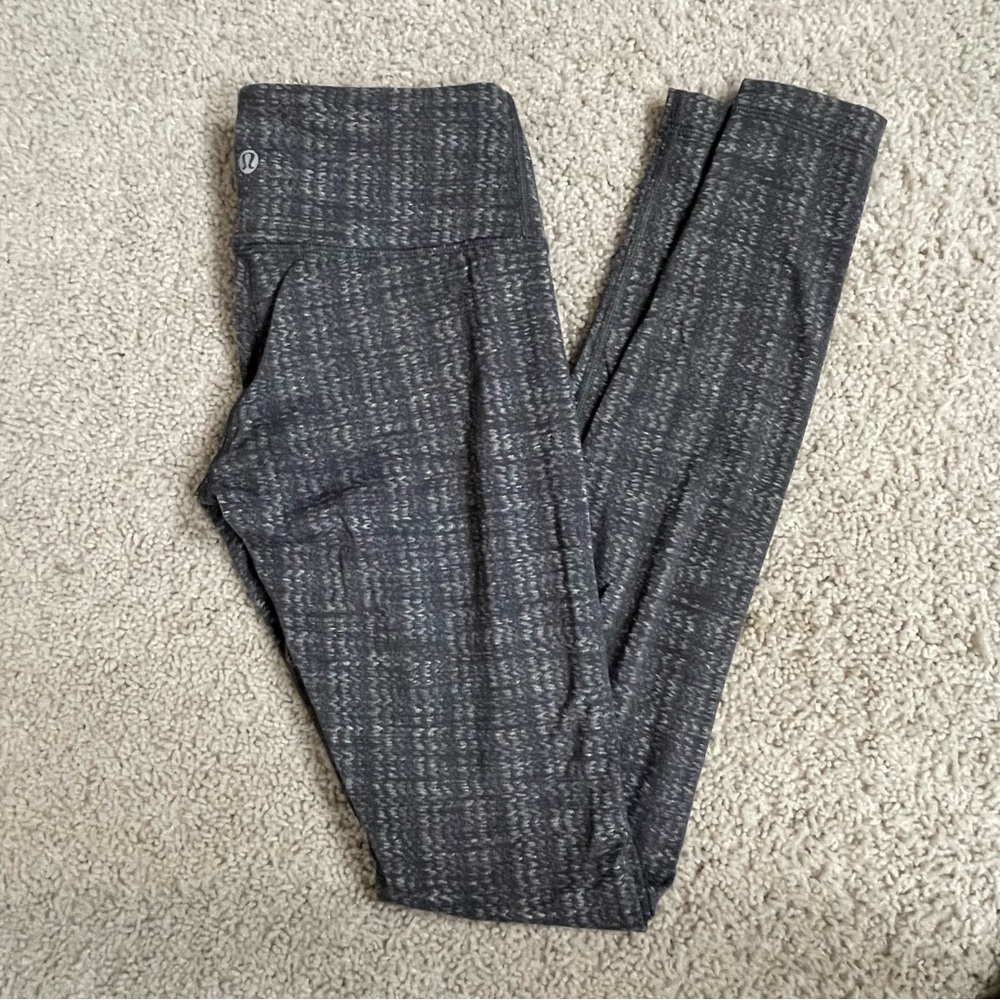 Women's LULULEMON Athletica WUNDER UNDER Ziggy Wee October Inkwell PANT Leggings - Picture 5 of 5